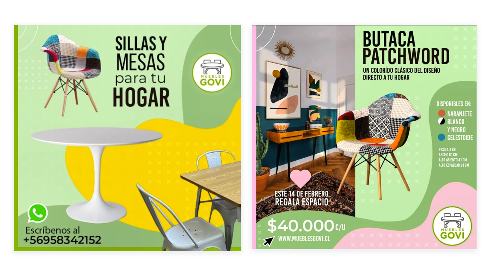 Gestión de redes y ads para Muebles Govi
