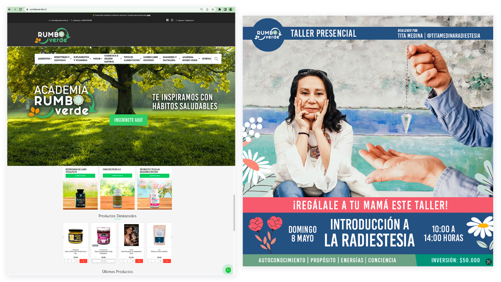 Sitio web editorial para Rumbo Verde